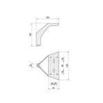 Pata Metalica Vania H120 Cromo