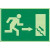 Señal 963 Plast.297X210"S.emerg.dch"Lum. (Pictograma)Salida Dcha.escalera.abajo.