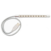 Flexo Usb Touch 10Leds L415Mm Gris
