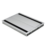 Pasacable Con Tapa Amortiguador Doble Plata Con Amortiguacion. Medidas 300X215X25Mm.