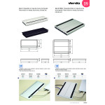 Pasacable Con Tapa Amortiguador Doble Plata Con Amortiguacion. Medidas 300X215X25Mm.