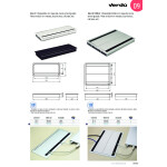 Pasacable Con Tapa Amortiguador Simple Blanco Con Amortiguacion. Medidas 300X120X25Mm.