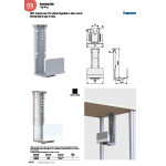 Soporte De Cpu De Ordenador Vertical Para Mesa 340-540Mm Acabado Cromo Mate