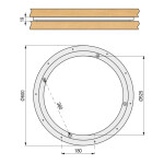Giratorio Aluminio Geos Natural D600