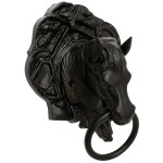 Aldabon Caballo Anilla 310C Forja Negro