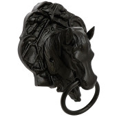 Aldabon Caballo Anilla 310C Forja Negro