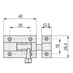Pasador Tbt 1.1/2" 40Mm Laton Mate