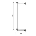 Herraje Motion Puerta Armario 480-580 Gris Ptas.min.15Kgs - Max.50Kgs