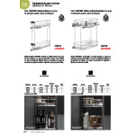 Botellero+Cesta Partner M450 Cromo C/Gui Guia Muss Hettich E.parcial, Fij.lateral.