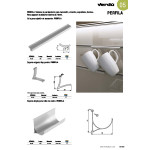 Perfil Cuelgatazas Perfila Plata Mate L330