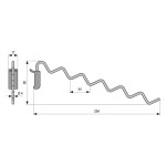 Enganche Colgador Expositor Rizado L254