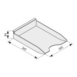 Bandeja Portafolios A343 L245 Plata Mate