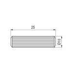 Espiga De Madera 10-25 (Bolsa 500U.)