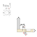 Silentia+ Bisagra Decelerante Ø35 Apertura 110º Profundidad Cazoleta 13,5Mm Para Puertas De Espesro Minimo 16Mm