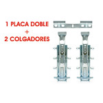Spider Juego Colgador Oculto Zincado. Con Placa.