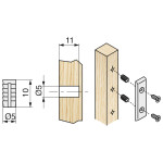 Tuerca Para Montaje Rapido Nylon D5-10 8895 Sueltos (10000 uds.)