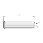 Espigas De Madera 12-80 (Saco 3500U.) (3500 uds.)