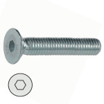 Tornillo Allen Din 7991 10-100 Zincado (100 uds.)