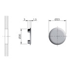 Tapa Embutir Ag.20Mm Para Colgador Apc Antrac (100 uds.)