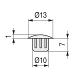 Tapa Mina Ag.10Mm Blanco (5.000U)