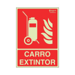 Señal 7013 Plastico 297X210 "Carro Extintoir" Luminisciente