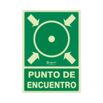 Señal 980 Plastico 420X297 "Punto De Encuentro" Luminiscente
