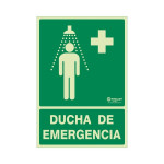Señal 923 Plast.297X210 "Ducha Emer" Lum Ducha De Emergencia
