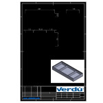 Bandeja Universal Para Cajón 193X428Xh50 Terciopelo Antracita Belapost