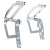 Resorte Compas Elevable 105-205º Cromo