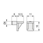 Pivote Estante Tunez Blanco (1.000U)