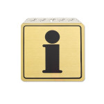 Placa Aluminio Oro 120X120Mm Informacion