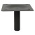 Columna Ø50 Con Placa P/Alt 235 Negro Mate H Total Con Base 235 Sin Base 185