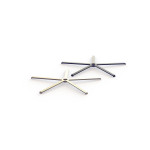 Base Acero 5 Brazos Modelo Coney Ø690 Níquel Cepillado