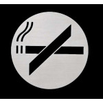 Pictograma "No Fumar" Inoxidable Mate 90X3Mm