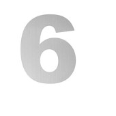 Numero "6" Inox316 Mate 60X3Mm