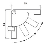 Bisagra Plegable Zincado Para Pata Mesa