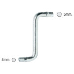Llave Allen "Z" Doble Punta 4/5Mm. Zincado (100 uds.)