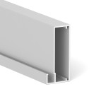 Perfil Aluminio Siria 3,25M Plata Mate Para Hacer Vitrinas. Sin Junquillo. (4 uds.)