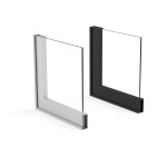Perfil Aluminio Siria 3,25M Plata Mate Para Hacer Vitrinas. Sin Junquillo. (4 uds.)