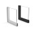 Perfil Aluminio Siria 3,25M Plata Mate Para Hacer Vitrinas. Sin Junquillo. (4 uds.)