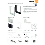 Perfil Aluminio Siria 3,25M Plata Mate Para Hacer Vitrinas. Sin Junquillo. (4 uds.)