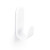 Percha Tok 25X65X30 Blanco Mate  Con Adhesivo 3M. Resistencia 3Kgs.