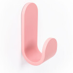 Percha Tok 40X100X47 Rosa  Con Adhesivo 3M. Resistencia 5Kgs. (6 uds.)