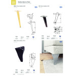 Pata Metal Onice H300 Oro