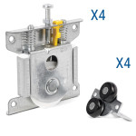 Kit 2 Puertas Superior+Inferior Rolly Para Guia A75 Sp16. Compatible Con Kit De Guías Lugano