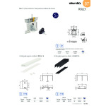 Kit 2 Puertas Superior+Inferior Rolly Para Guia A75 Sp16. Compatible Con Kit De Guías Lugano
