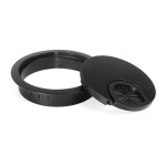Pasacable Zmk Palma Ø60 H13,5 Negro