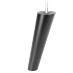 Pata Madera Conica Inclin. H150 M8 Negro