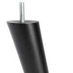 Pata Madera Conica Inclin. H150 M8 Negro