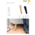 Pata Madera Conica Inclin. H150 M8 Negro